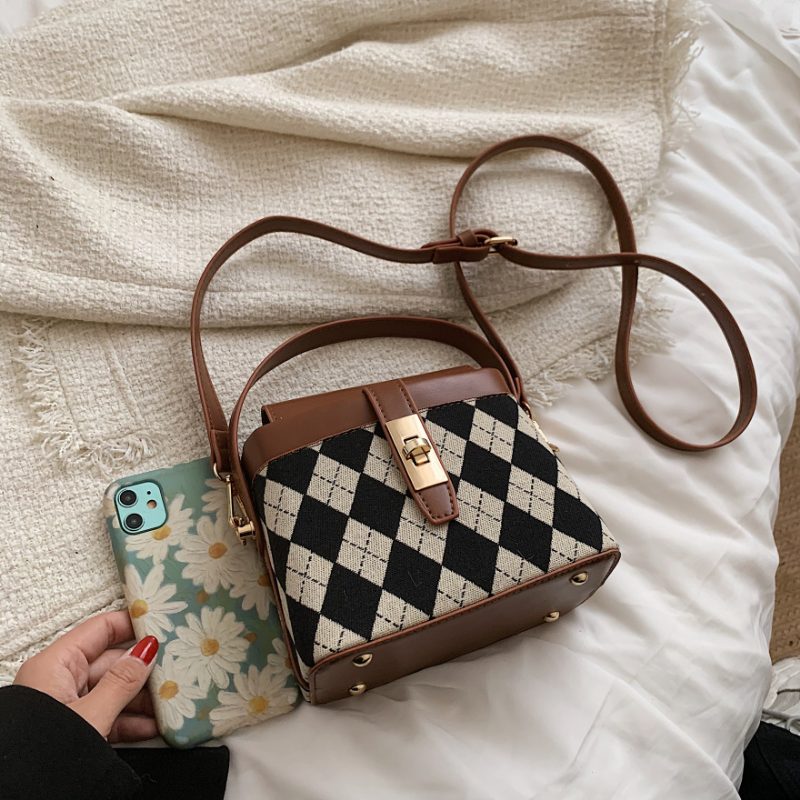 Alpe Mini Læder Crossbody Håndtaske Til Kvinder - Sort