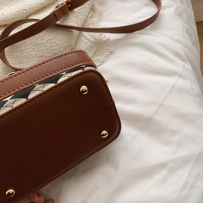 Alpe Mini Læder Crossbody Håndtaske Til Kvinder - Sort