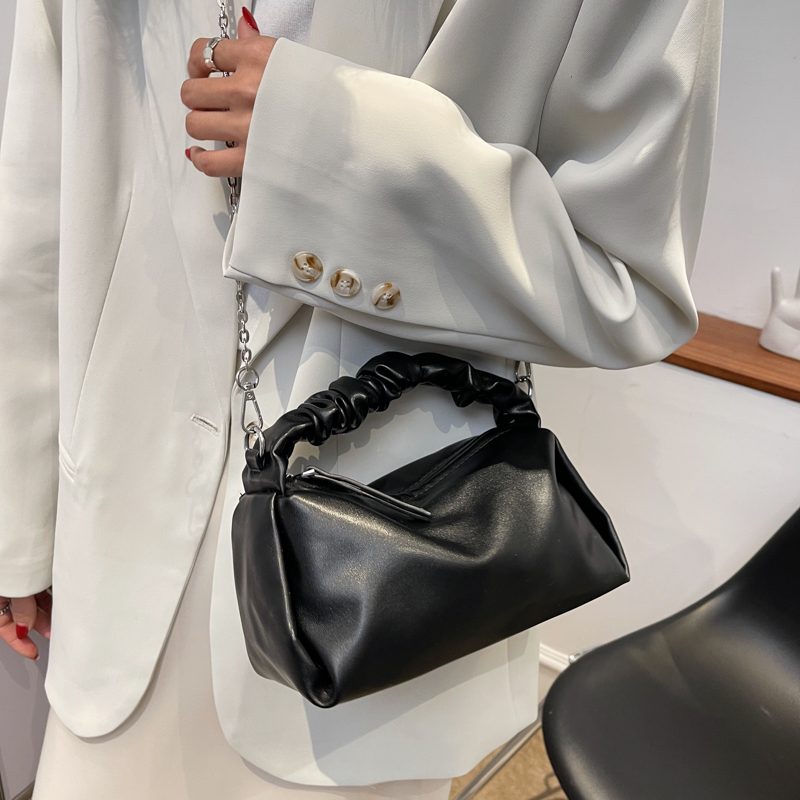 Alpes Small Crossbody-håndtaske I Læder Til Kvinder - Sort