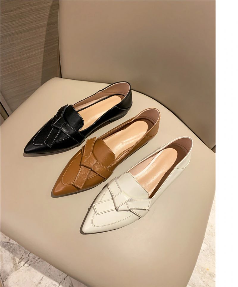 Amau Loafer Lædersko Til Kvinder - Beige