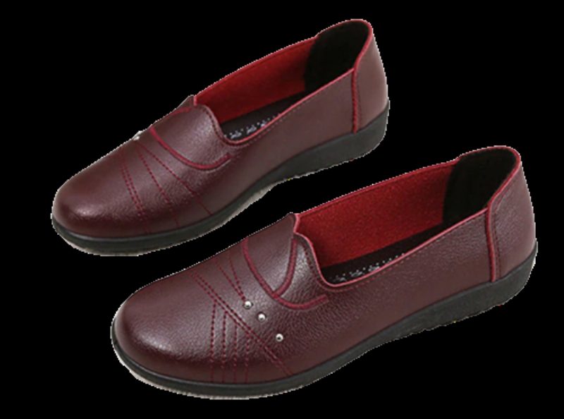 Amelia Slip-on Loafer I Blødt Læder Til Kvinder - Rød