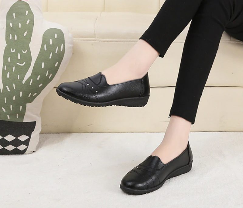 Amelia Slip-on Loafer I Blødt Læder Til Kvinder - Rød