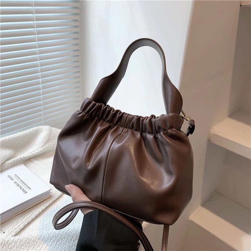 Andalux Lille Crossbody-håndtaske I Læder Til Kvinder - Sort