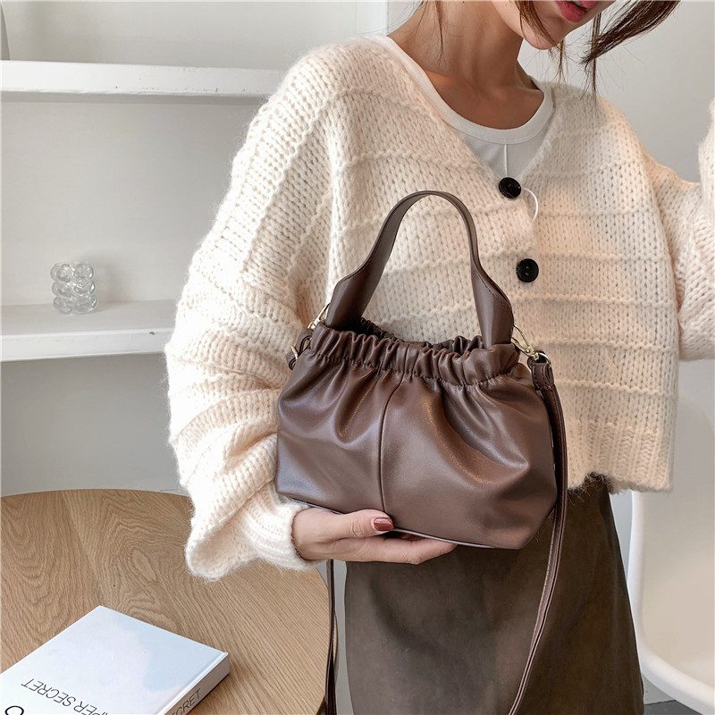 Andalux Lille Crossbody-håndtaske I Læder Til Kvinder - Sort