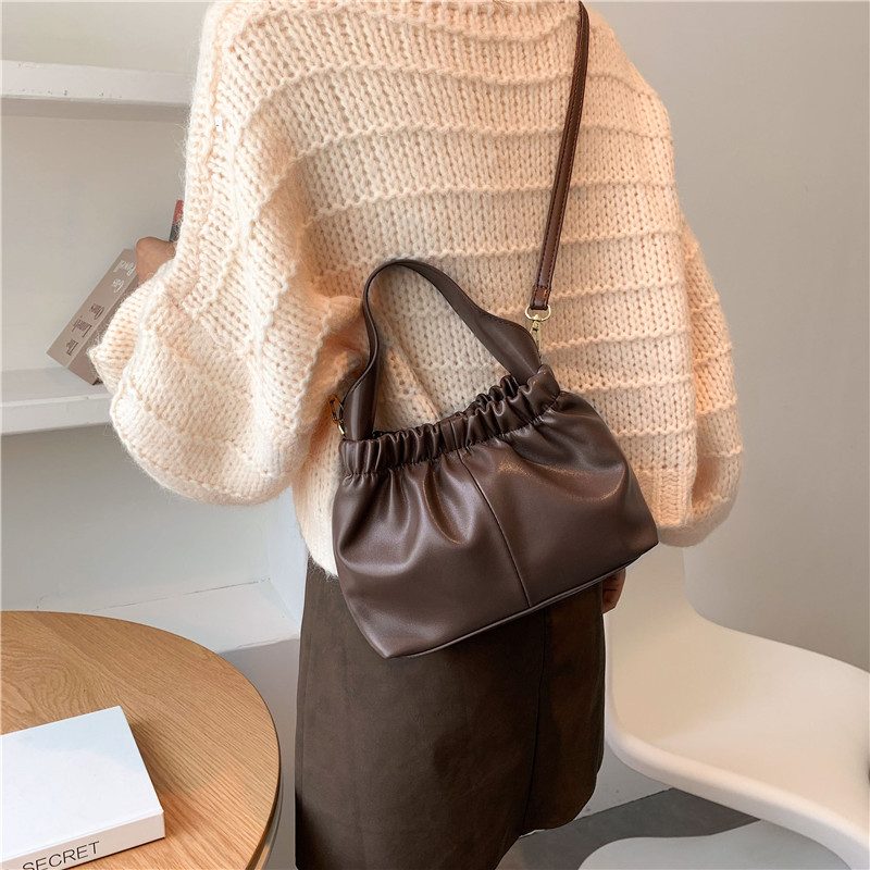 Andalux Lille Crossbody-håndtaske I Læder Til Kvinder - Sort
