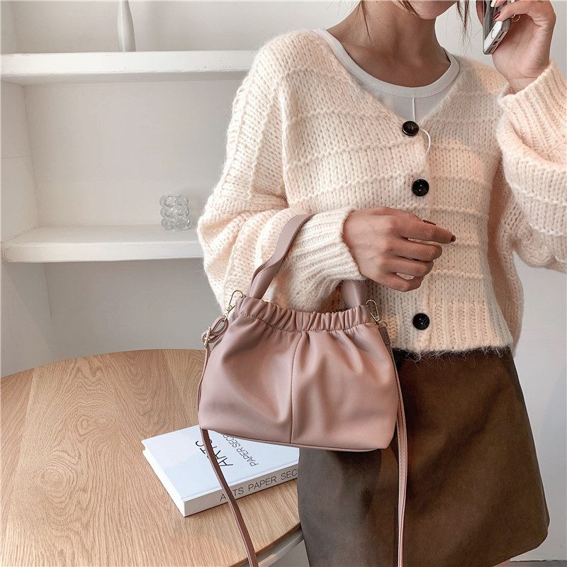 Andalux Lille Crossbody-håndtaske I Læder Til Kvinder - Sort