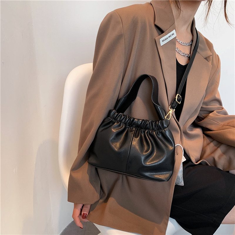 Andalux Lille Crossbody-håndtaske I Læder Til Kvinder - Sort