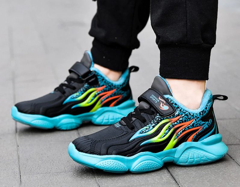 Andres Drenge Afslappet Sneaker - Sort pels