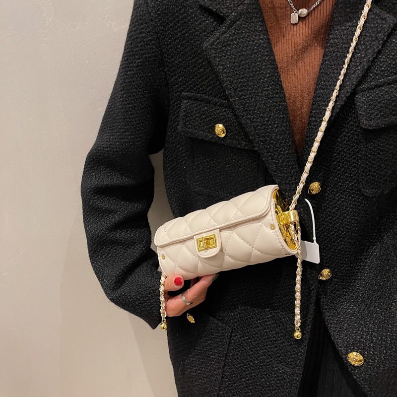 Andry Dame Designer Læder Mini Håndtaske - Beige