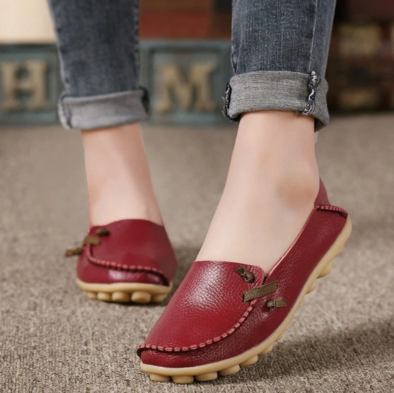 Angela Dame Loafer Sko - Beige