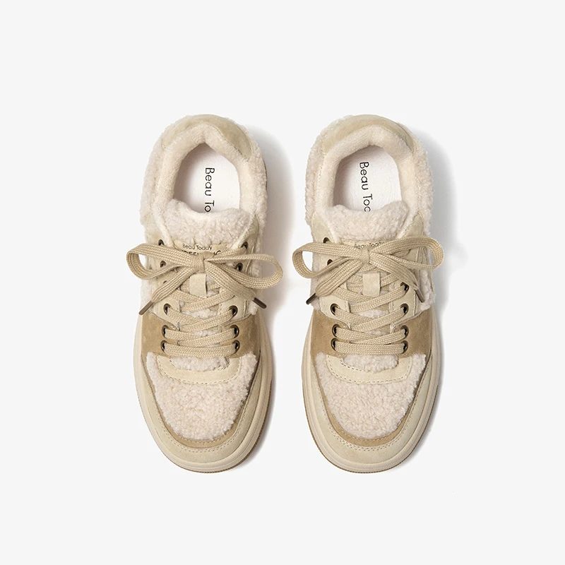 Angela Vintersneaker Til Kvinder - Beige