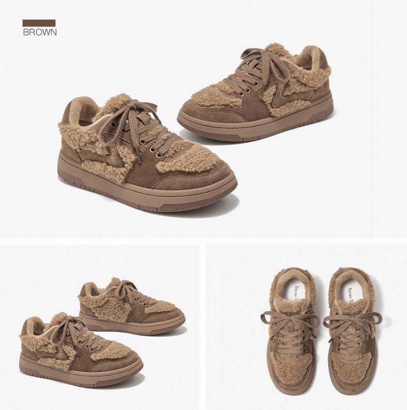 Angela Vintersneaker Til Kvinder - Beige