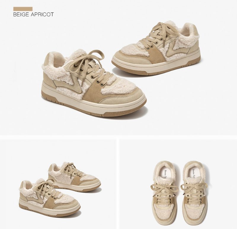 Angela Vintersneaker Til Kvinder - Beige