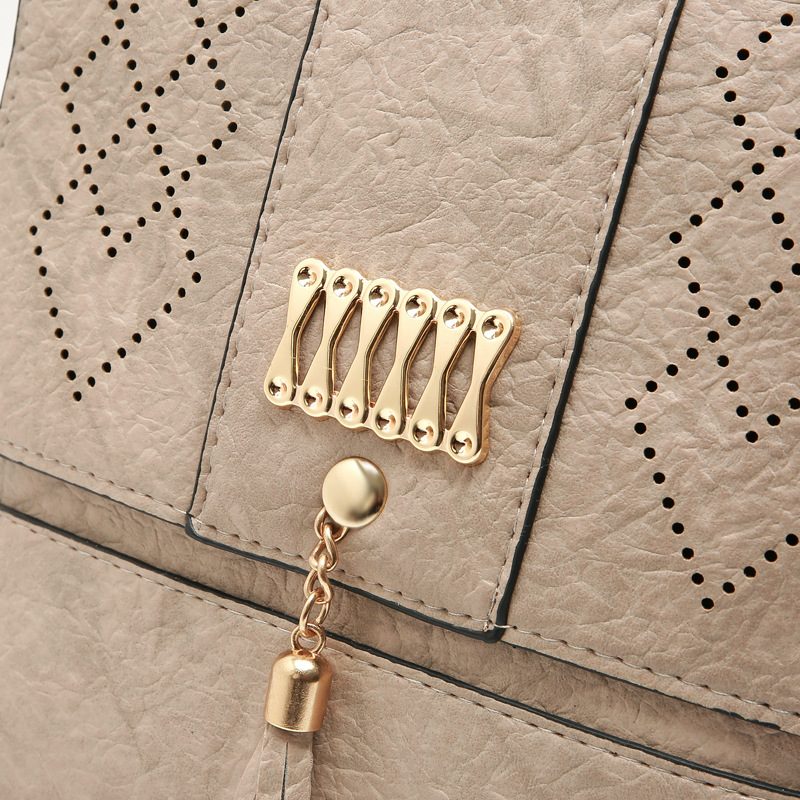 Angeles Designer Luksus Håndtaske Til Kvinder - Beige