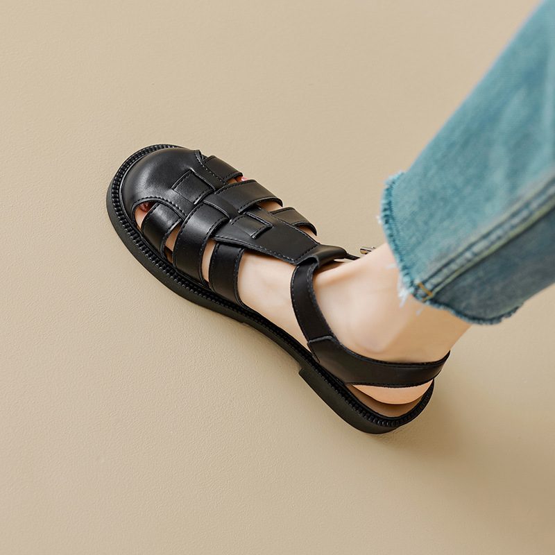 Angi Sommer Gladiator Sandaler Til Kvinder - Beige