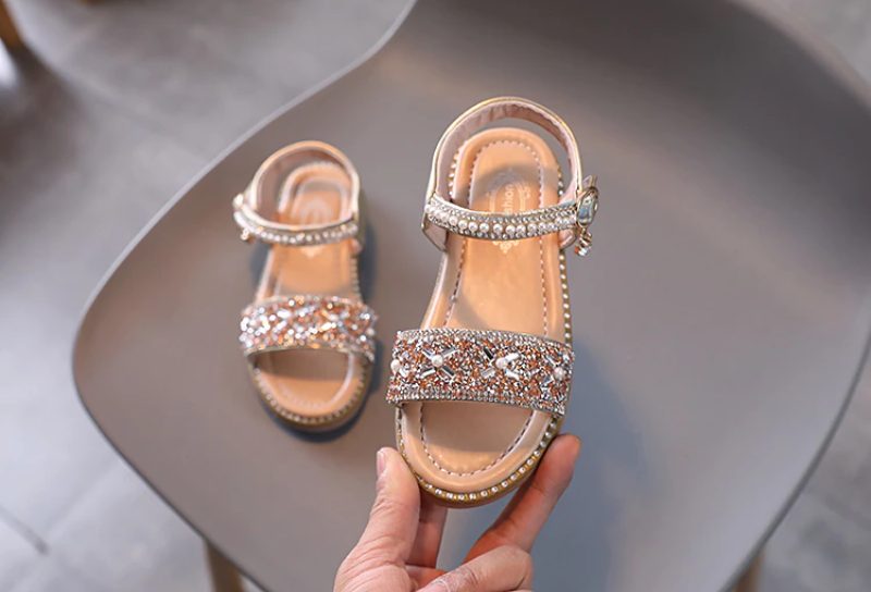 Angie Pigekjole Sandal - Sølv