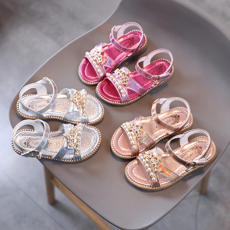 Angie Pigekjole Sandal - Sølv