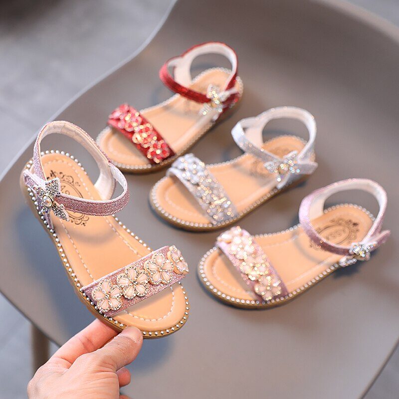 Angie Pigekjole Sandal - Sølv