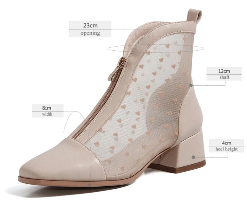 Angie Støvletter Ankellængde - Beige