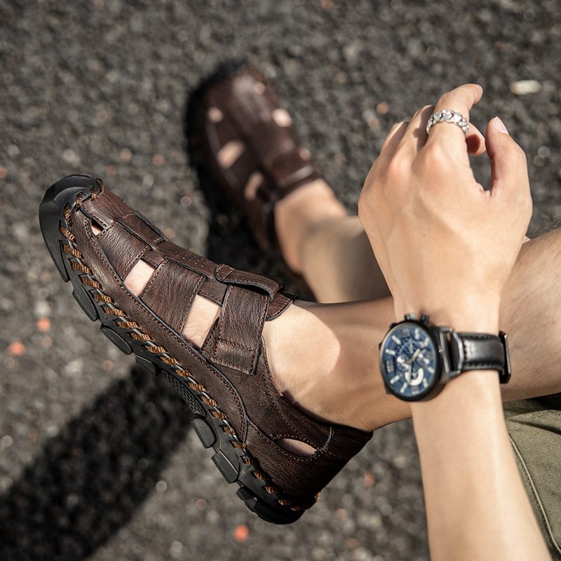 Anselmo Casual Sandaler Til Mænd - Kaffe