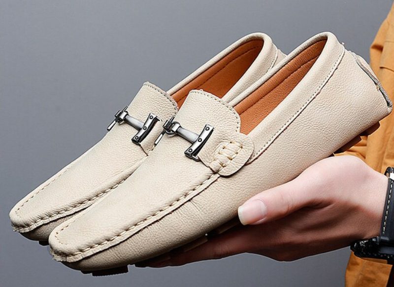 Anthuan Loafers Luksussko Til Mænd - Beige