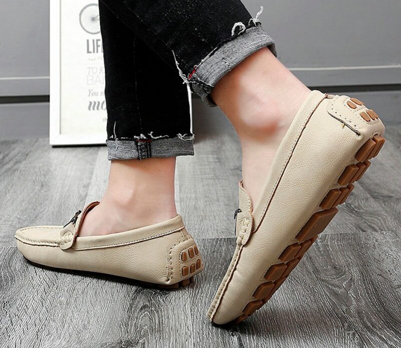 Anthuan Loafers Luksussko Til Mænd - Beige