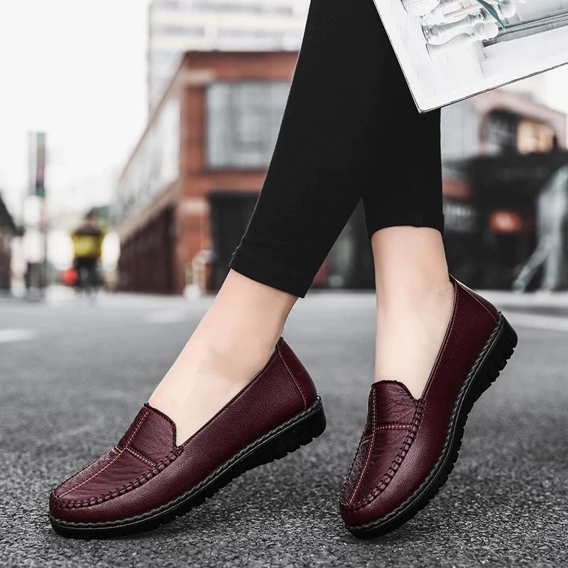 Antonia Dame Loafer Sko - Rød