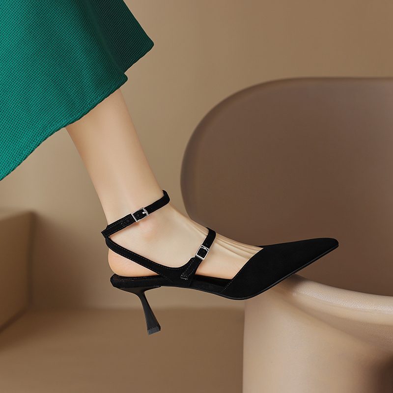 Antonia Slingbacks-sandaler I Læder Til Kvinder - Grøn