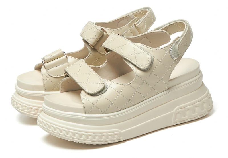 Apolinar Platformssandal Til Kvinder - Beige