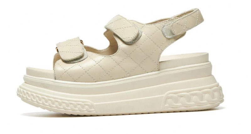 Apolinar Platformssandal Til Kvinder - Beige