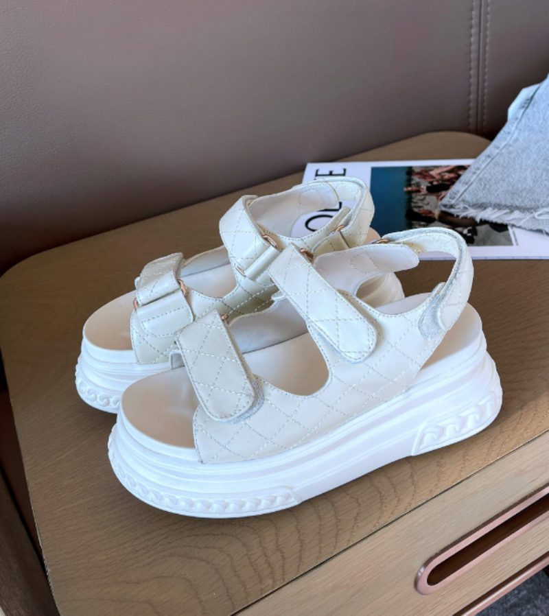 Apolinar Platformssandal Til Kvinder - Beige