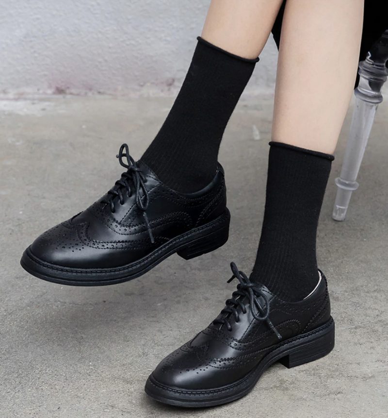 Aquamarine Oxfords Sko Til Kvinder - Brun