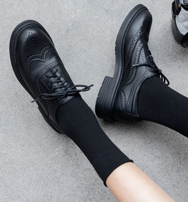 Aquamarine Oxfords Sko Til Kvinder - Brun