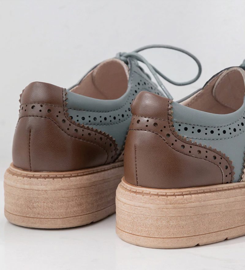 Aquamarine Oxfords Sko Til Kvinder - Brun