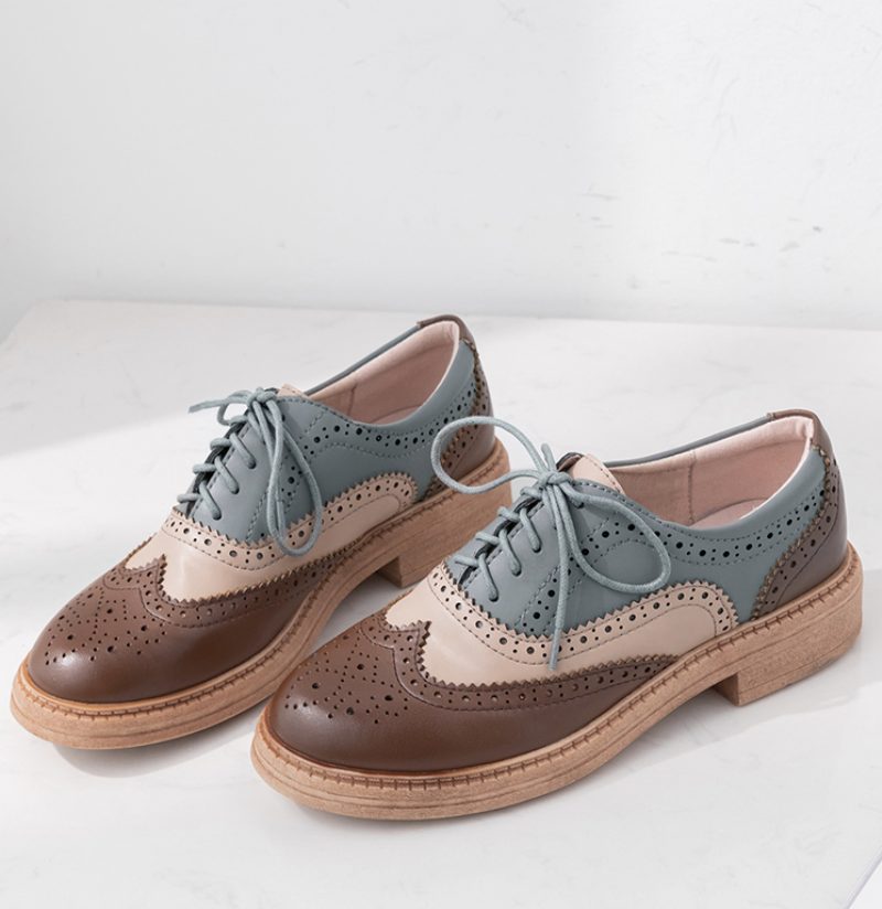 Aquamarine Oxfords Sko Til Kvinder - Brun