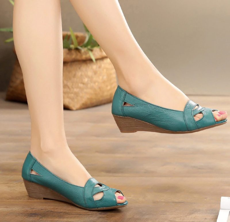 Aranza Wedges-sandaler Til Kvinder - Grøn