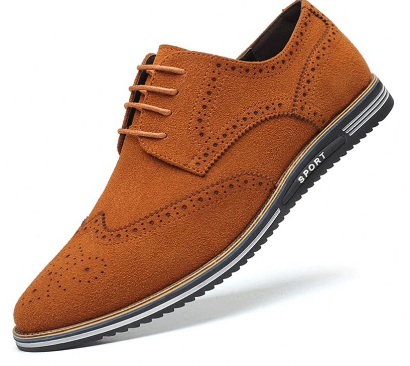 Arce Loafers Dress Sko Til Mænd - Orange