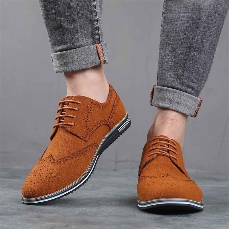 Arce Loafers Dress Sko Til Mænd - Orange