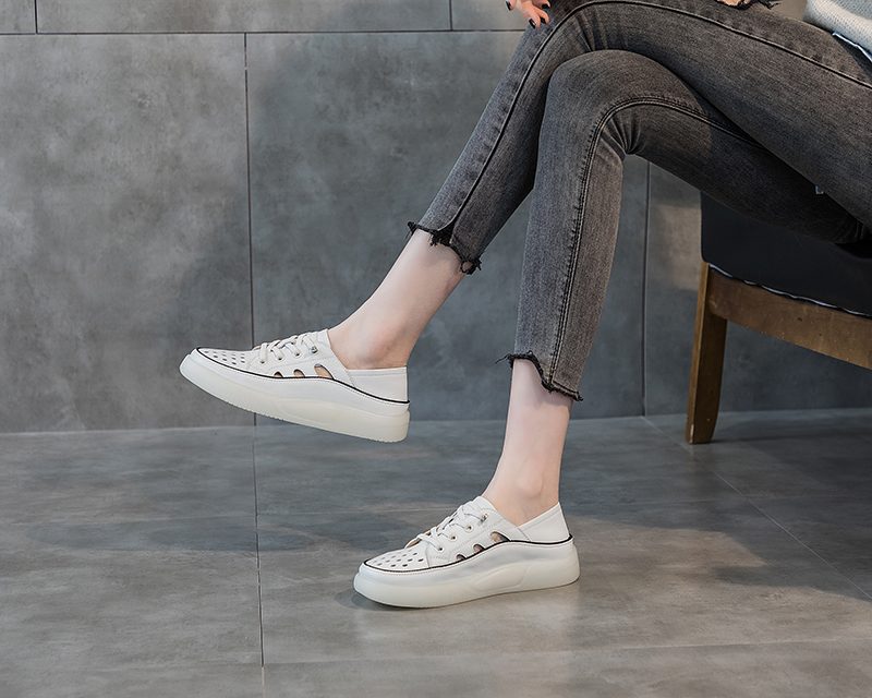 Archi Behagelige Slip-on Sportssko Til Kvinder - Beige