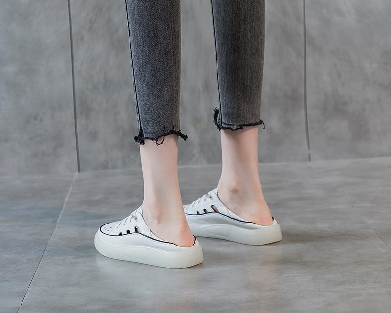 Archi Behagelige Slip-on Sportssko Til Kvinder - Beige