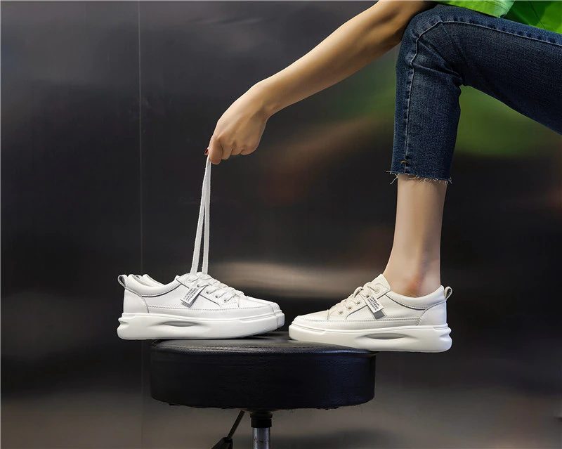 Archi Sneaker I Læder I - Hvid