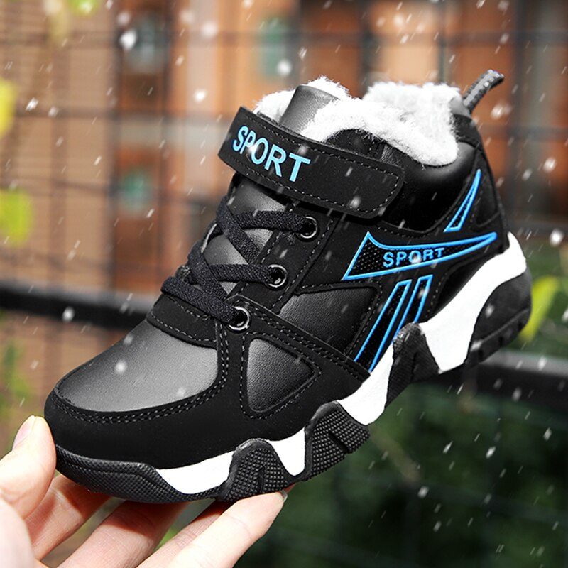 Ares Warm Sneaker Til Drenge - Blå Pels