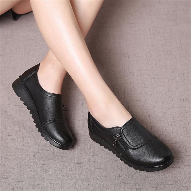 Argelia Loafer Med Flad Platform Til Kvinder - Sort