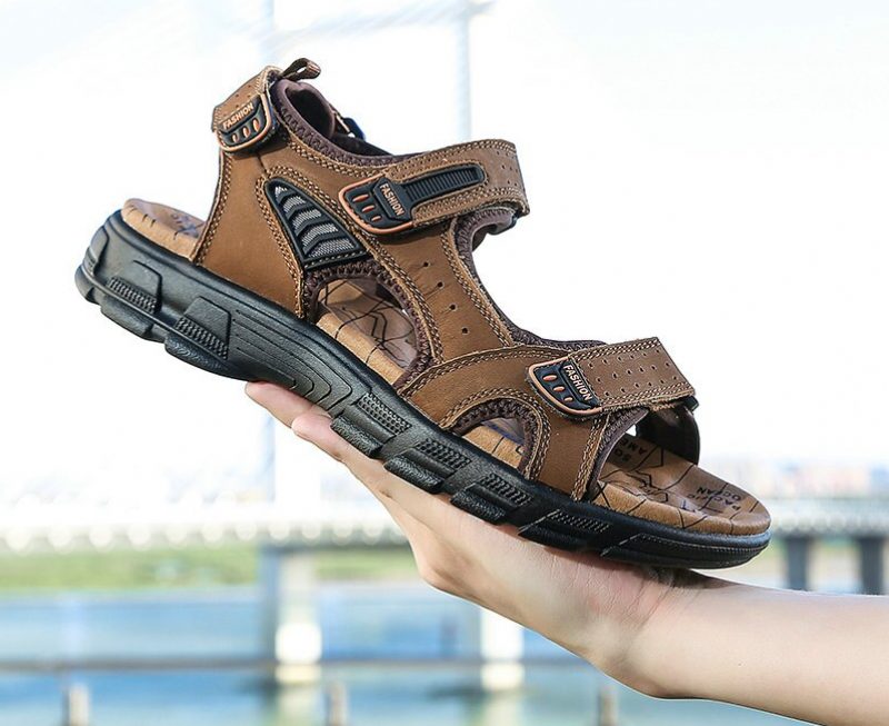 Aribo Klassisk Sandal Til Mænd - Brun