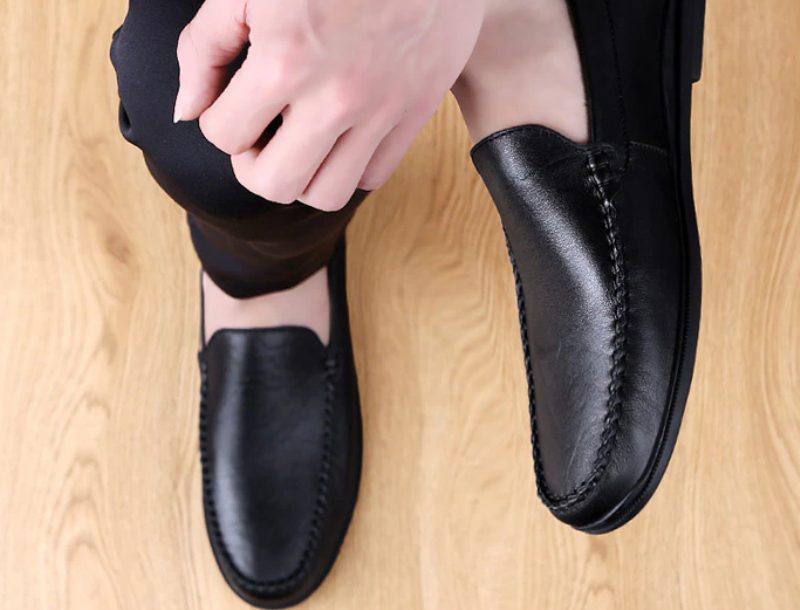 Arion Loafers Luksussko Til Mænd - Sort