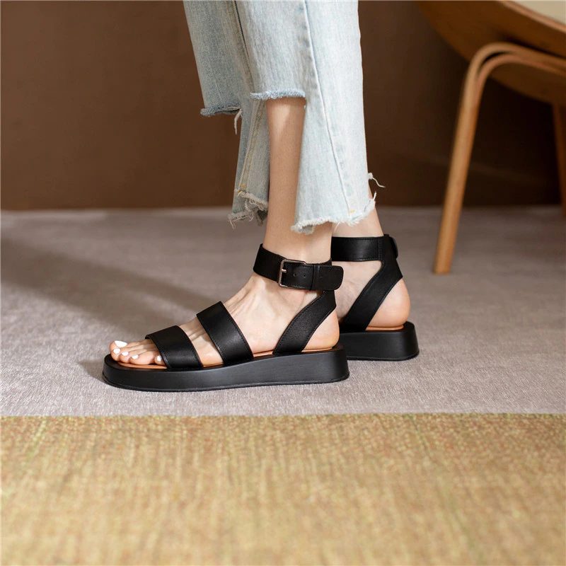 Arizona Sort Sandal Af Høj Kvalitet Til Kvinder - Sort