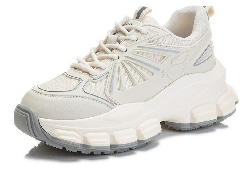 Arjona Åndbar Sneaker I Læder Til Kvinder - Beige