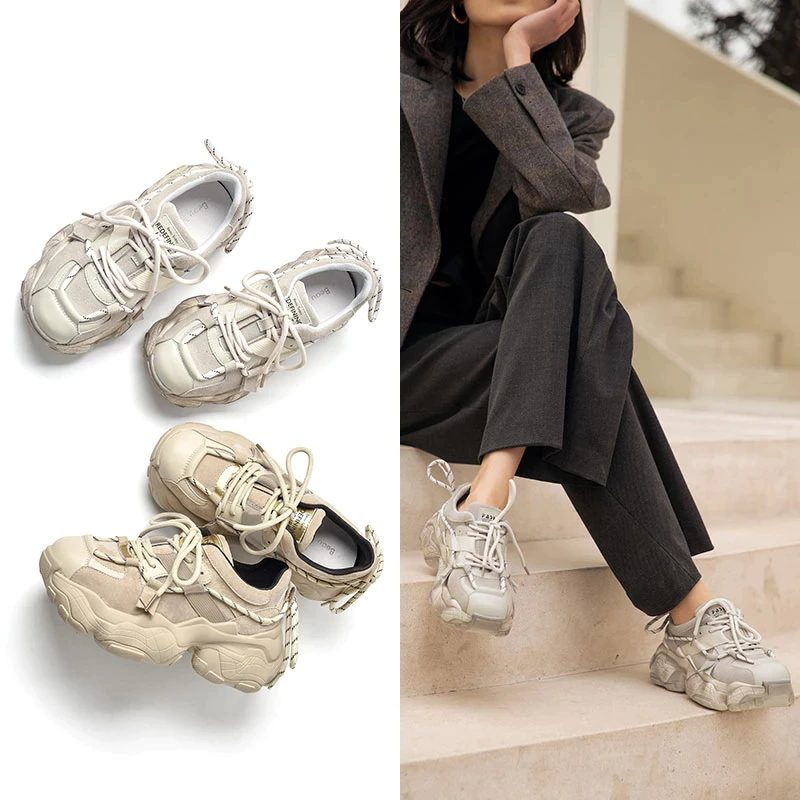 Asher Sneakers Med Platform Til Kvinder - Blå
