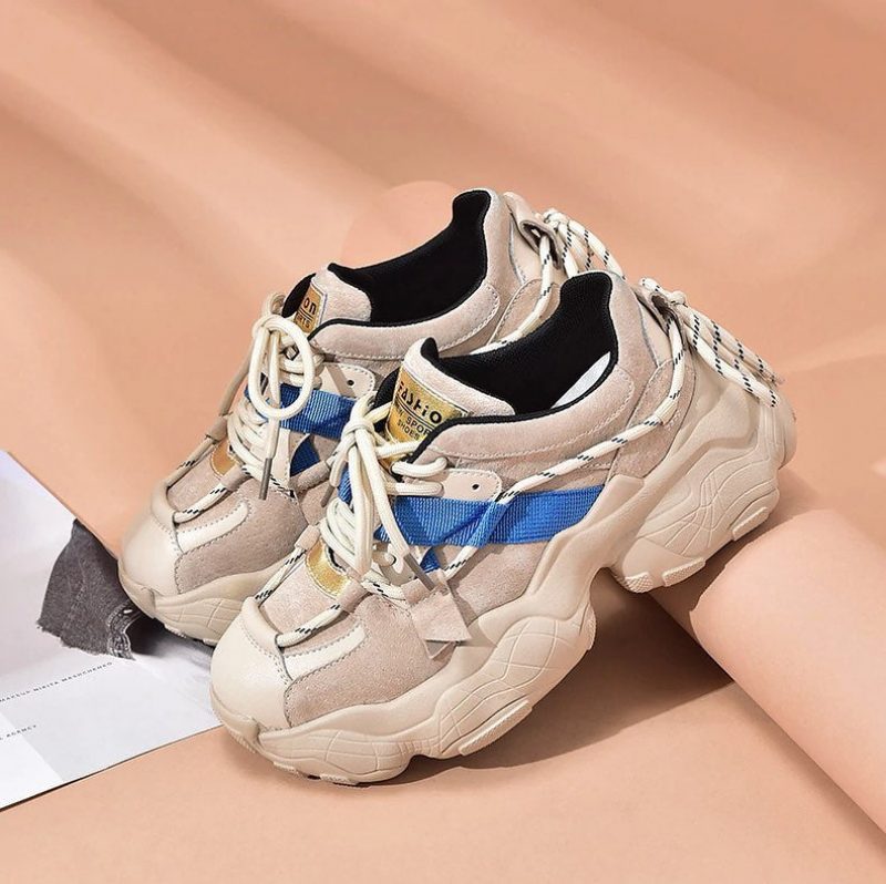 Asher Sneakers Med Platform Til Kvinder - Blå