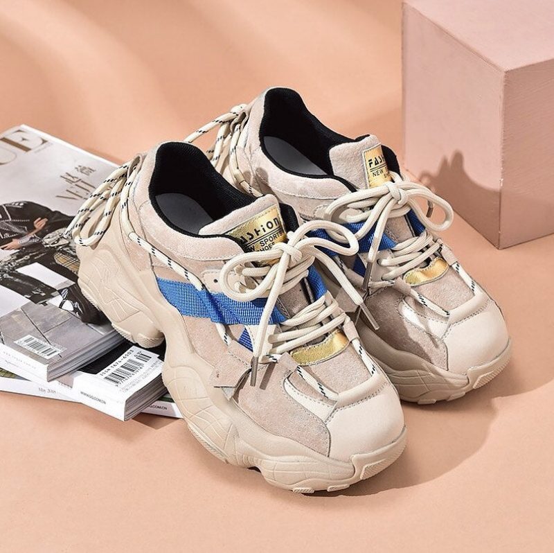 Asher Sneakers Med Platform Til Kvinder - Blå